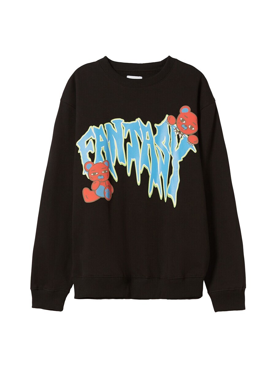 Толстовка Bershka, черный
Толстовка Bershka, черный