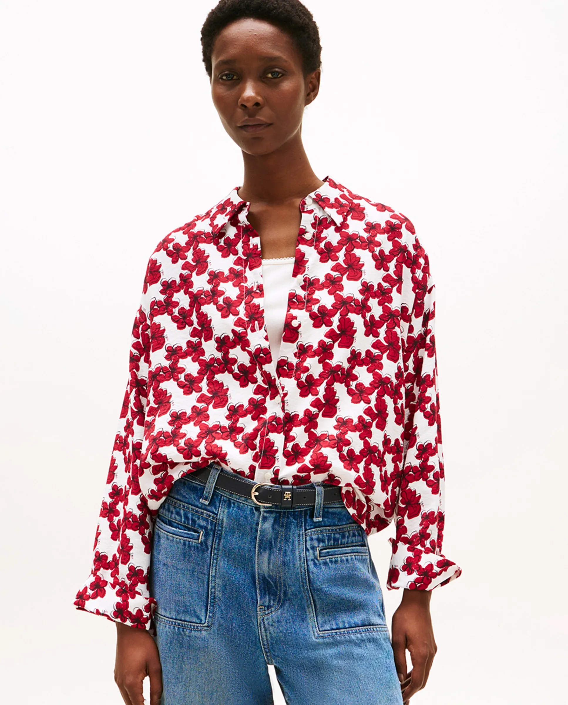 Женская блузка свободного кроя с цветочным принтом Tommy Hilfiger, красный
Женская блузка свободного кроя с цветочным принтом Tommy Hilfiger, красный