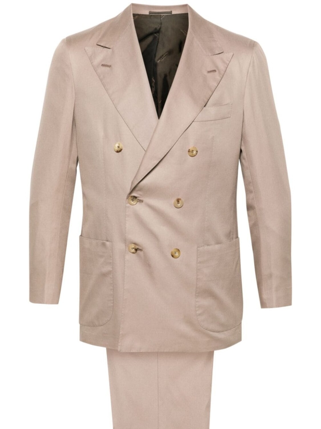 Kiton костюм Anzug с двубортным пиджаком, нейтральный цвет
Kiton костюм Anzug с двубортным пиджаком, нейтральный цвет