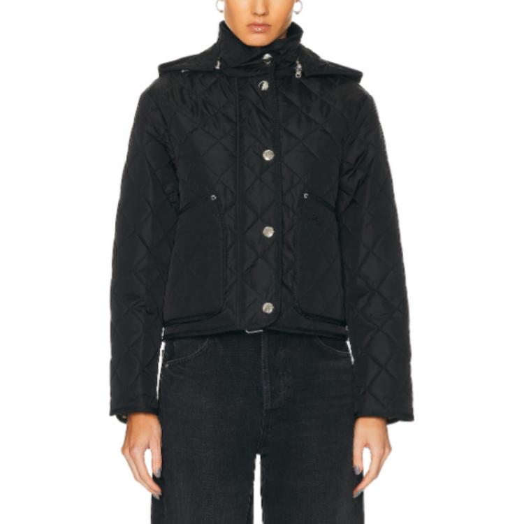 Куртки Пальто Женские Черный Burberry 
Куртки Пальто Женские Черный Burberry