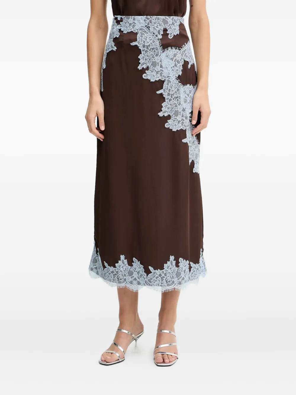 Миди-юбка с кружевной отделкой Never Fully Dressed, коричневый
Миди-юбка с кружевной отделкой Never Fully Dressed, коричневый
