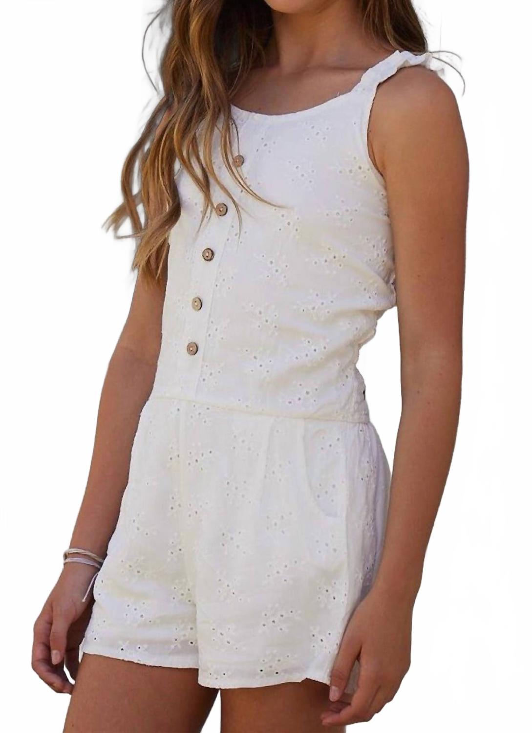 Vintage Havana Детский комбинезон с перфорацией, белый
Vintage Havana Детский комбинезон с перфорацией, белый