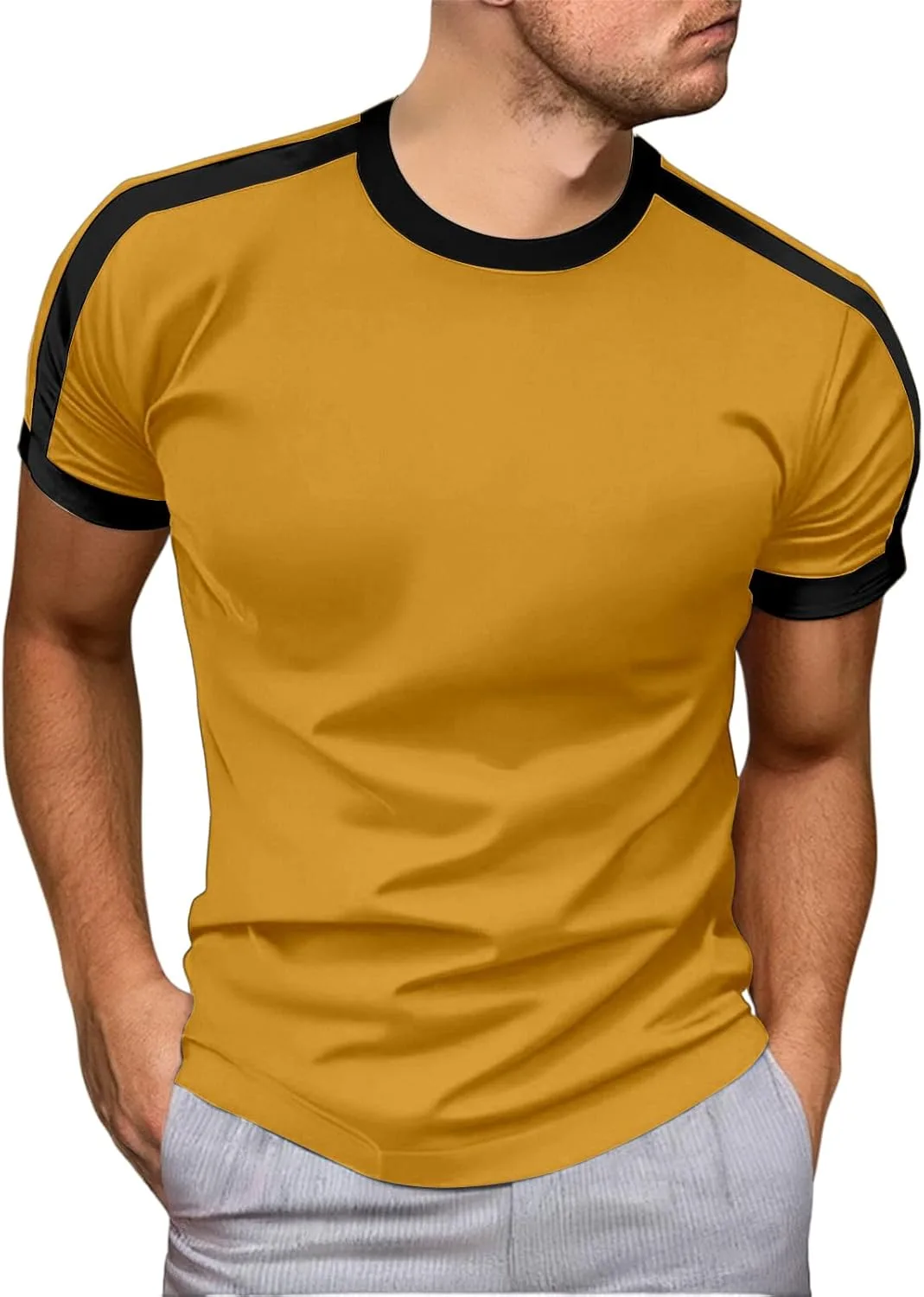 Мужская футболка с коротким рукавом и круглым вырезом Casual Summer Colorblock evzosrz
Мужская футболка с коротким рукавом и круглым вырезом Casual Summer Colorblock evzosrz