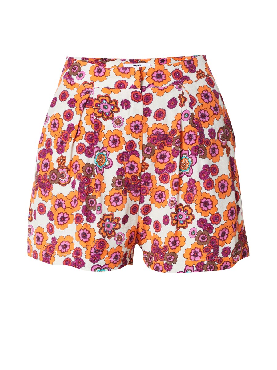 Обычные брюки в складку спереди Koton, оранжевый
Обычные брюки в складку спереди Koton, оранжевый