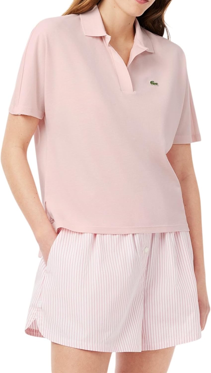 Lacestone женская свободная футболка-поло из жидкого пике Lacoste, Blush
Lacestone женская свободная футболка-поло из жидкого пике Lacoste, Blush