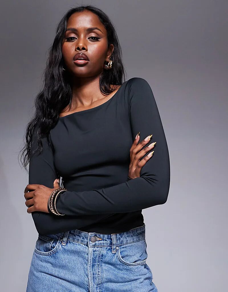 Топ премиум-класса с длинными рукавами и вырезом-лодочкой черного цвета - ЧЕРНЫЙ ASOS DESIGN
Топ премиум-класса с длинными рукавами и вырезом-лодочкой черного цвета - ЧЕРНЫЙ ASOS DESIGN