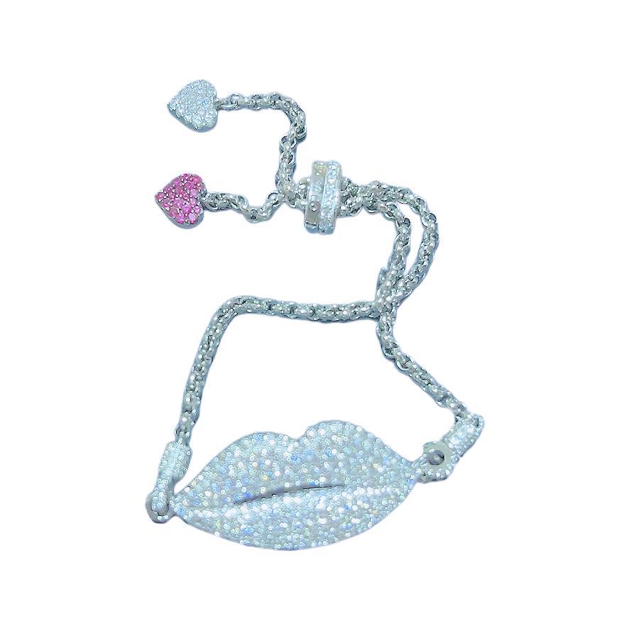 Браслет в форме губ Apm Monaco, серебро
Браслет в форме губ Apm Monaco, серебро