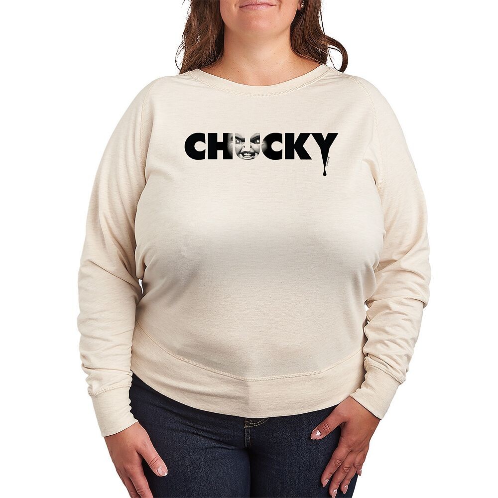 Легкий свитшот из френч терри размера Chucky Chucky Face с логотипом Licensed Character, бежевый
Легкий свитшот из френч терри размера Chucky Chucky Face с логотипом Licensed Character, бежевый