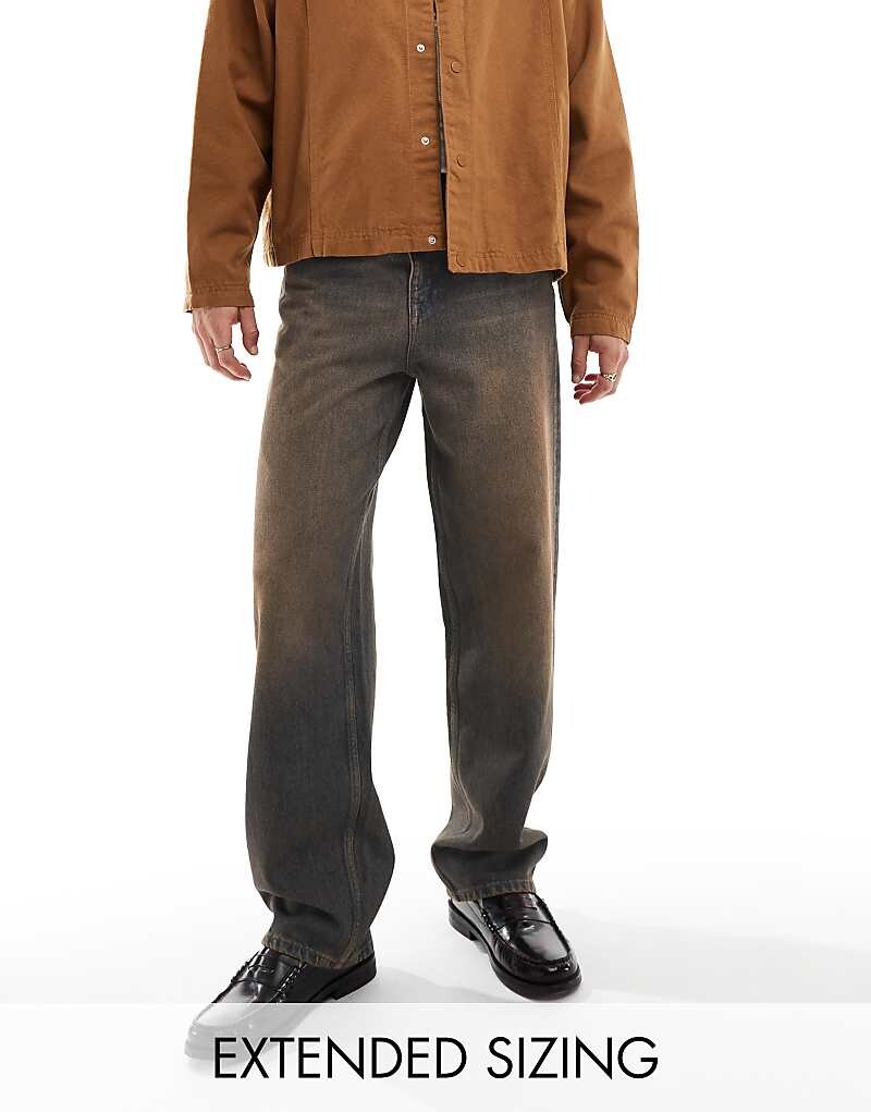 Широкие джинсы ASOS DESIGN темно-синего цвета с коричневым оттенком
Широкие джинсы ASOS DESIGN темно-синего цвета с коричневым оттенком