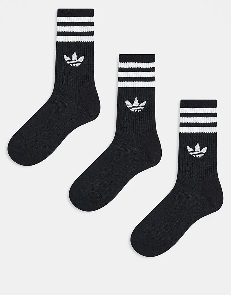 Носки Adidas Originals adicolor Trefoil, 3 пары, черный цвет
Носки Adidas Originals adicolor Trefoil, 3 пары, черный цвет