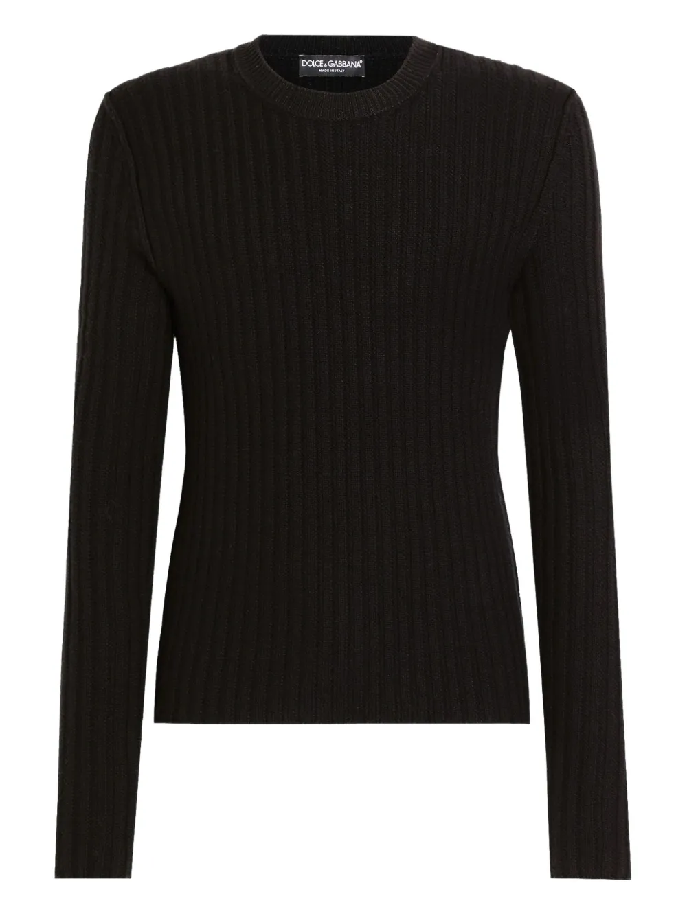 Шерстяной свитер в рубчик DOLCE & GABBANA, черный
Шерстяной свитер в рубчик DOLCE & GABBANA, черный