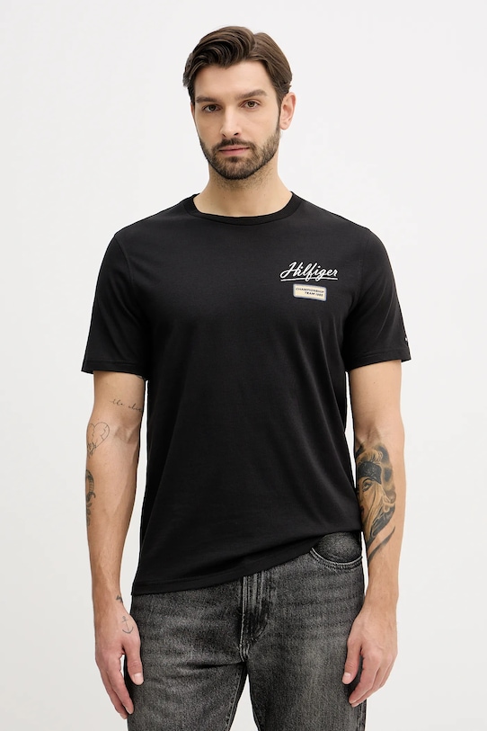 Хлопковая футболка Tommy Hilfiger, черный
Хлопковая футболка Tommy Hilfiger, черный