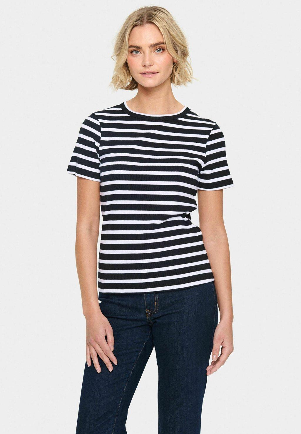 Футболка с принтом ASTER SS STRIPE Saint Tropez, черный
Футболка с принтом ASTER SS STRIPE Saint Tropez, черный