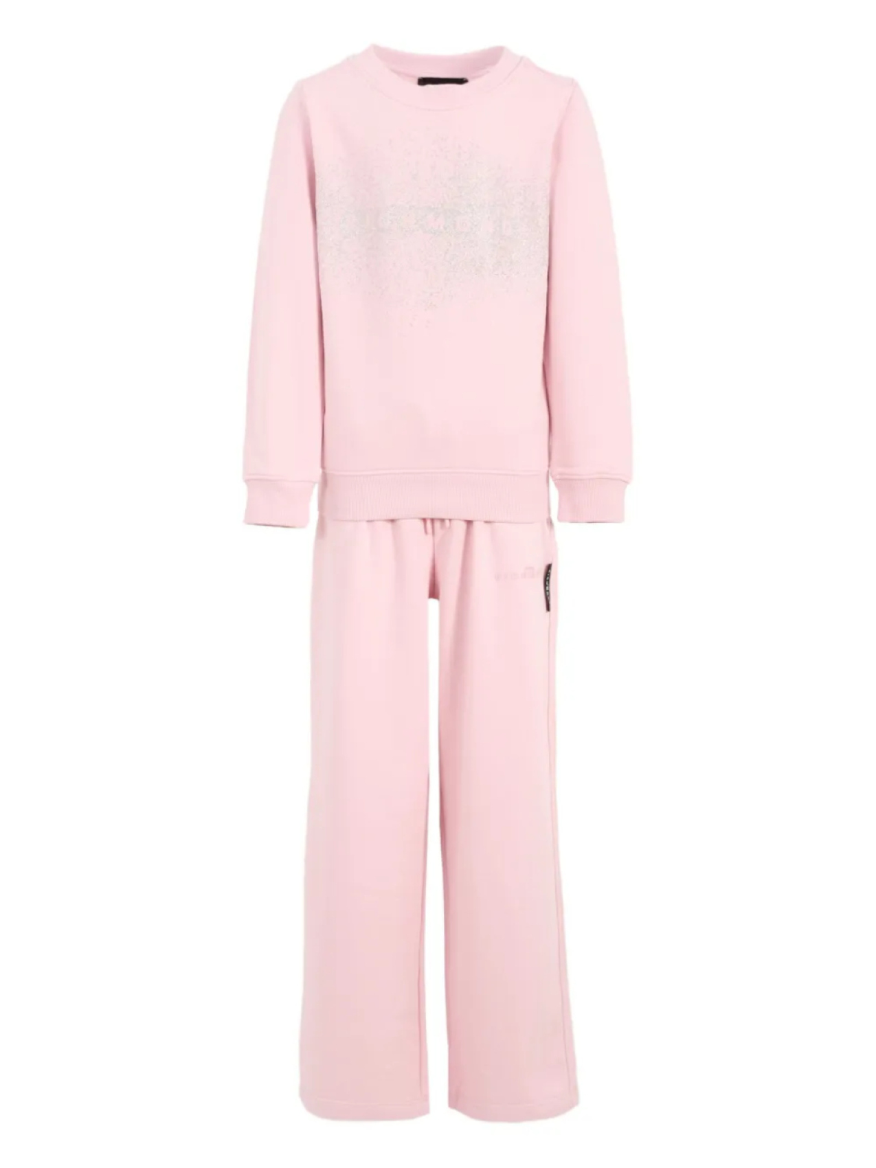 Спортивный костюм John Richmond Junior с блестящим логотипом, розовый 
Спортивный костюм John Richmond Junior с блестящим логотипом, розовый