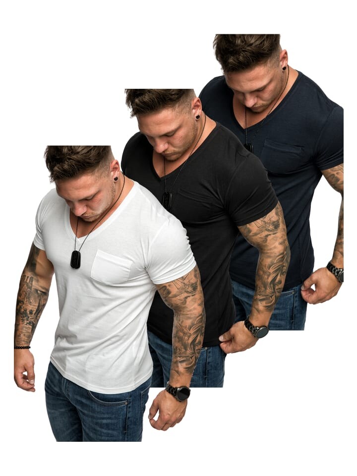 Футболка Amaci&Sons, цвет (schwarz + weiß + navyblau), Синий, Футболка Amaci&Sons, цвет (schwarz + weiß + navyblau)
Футболка Amaci&Sons, цвет (schwarz + weiß + navyblau), Синий, Футболка Amaci&Sons, цвет (schwarz + weiß + navyblau)