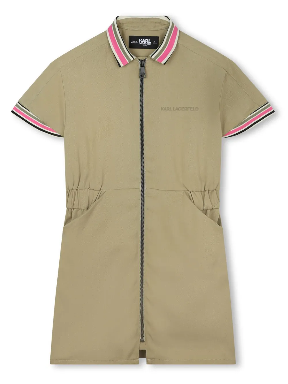 Платье с полосками и логотипом KARL LAGERFELD KIDS, зеленый
Платье с полосками и логотипом KARL LAGERFELD KIDS, зеленый