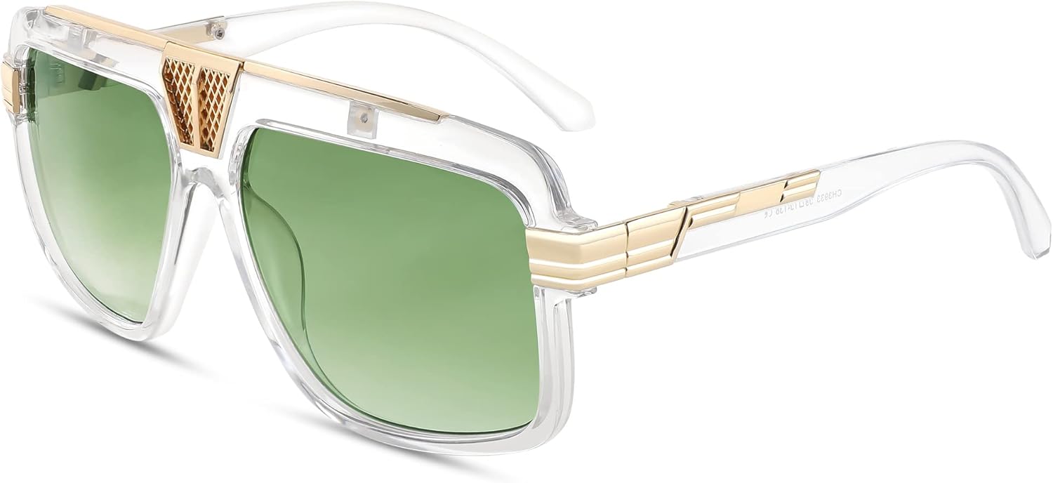 Солнцезащитные очки FEISEDY увеличенного размера для женщин и мужчин, модные, в металлической квадратной оправе, классические, с защитой от УФ-излучения, артикул B0001, 002 Transparent - Gradient Green
Солнцезащитные очки FEISEDY увеличенного размера для женщин и мужчин, модные, в металлической квадратной оправе, классические, с защитой от УФ-излучения, артикул B0001, 002 Transparent - Gradient Green