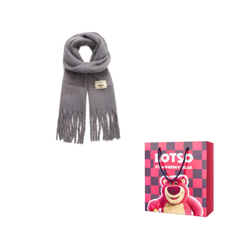 Disney Вязаный шарф унисекс, Gray 
Disney Вязаный шарф унисекс, Gray