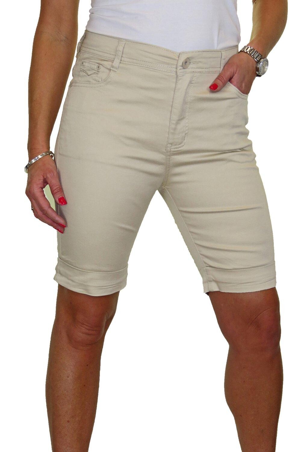 Шорты-бермуды с закатанными манжетами Paulo Due, бежевый
Шорты-бермуды с закатанными манжетами Paulo Due, бежевый