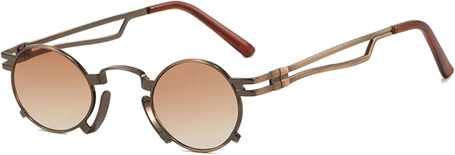 Круглые солнцезащитные очки для женщин и мужчин. Модные дизайнерские металлические солнцезащитные очки с защитой от УФ-излучения UV400. Золотистая металлическая оправа. Женские панк-очки mincl, C1
Круглые солнцезащитные очки для женщин и мужчин. Модные дизайнерские металлические солнцезащитные очки с защитой от УФ-излучения UV400. Золотистая металлическая оправа. Женские панк-очки mincl, C1