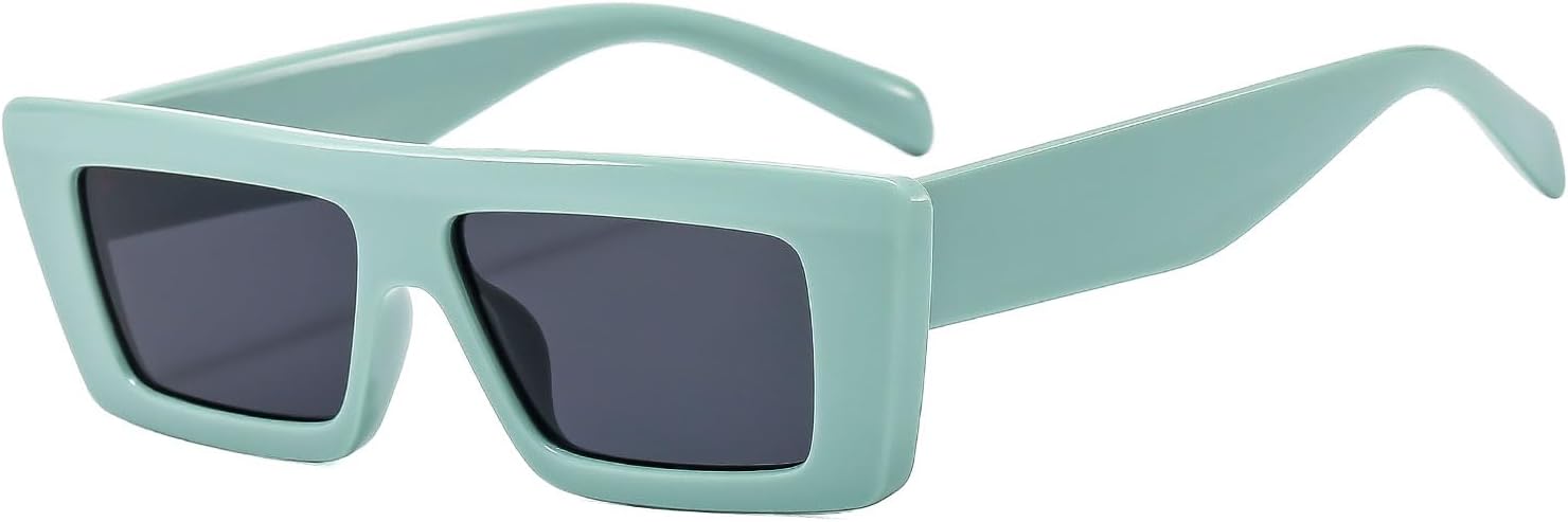 Винтажные солнцезащитные очки YAMEIZE с плоским верхом и прямоугольной формой - классические маленькие очки 90-х годов для женщин и мужчин с защитой UV400 для активного отдыха, Mint Green
Винтажные солнцезащитные очки YAMEIZE с плоским верхом и прямоугольной формой - классические маленькие очки 90-х годов для женщин и мужчин с защитой UV400 для активного отдыха, Mint Green