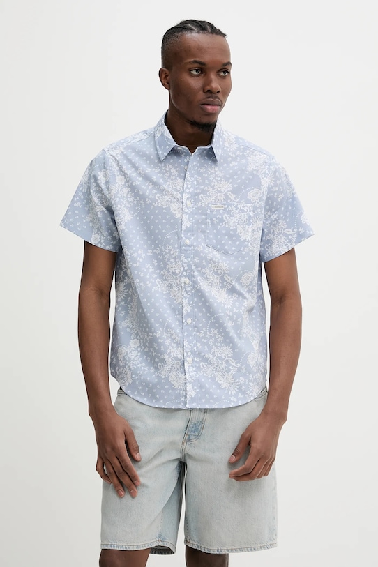 Хлопковая рубашка Guess Jeans, синий
Хлопковая рубашка Guess Jeans, синий