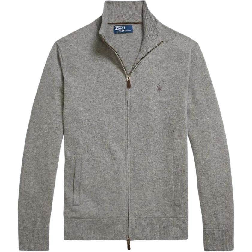 Кардиган с молнией и вышитым логотипом Polo Ralph Lauren, серый
Кардиган с молнией и вышитым логотипом Polo Ralph Lauren, серый