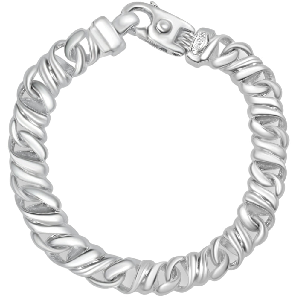 Мужской браслет из 14-каратного золота (49 грамм) или платины (80 грамм) шириной 9,5 мм и длиной 8,5 дюйма Pompeii2, 14K White Gold
Мужской браслет из 14-каратного золота (49 грамм) или платины (80 грамм) шириной 9,5 мм и длиной 8,5 дюйма Pompeii2, 14K White Gold