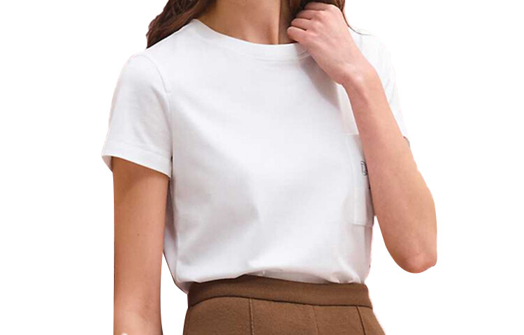 Футболка женская Hermes с короткими рукавами и карманом, белый
Футболка женская Hermes с короткими рукавами и карманом, белый