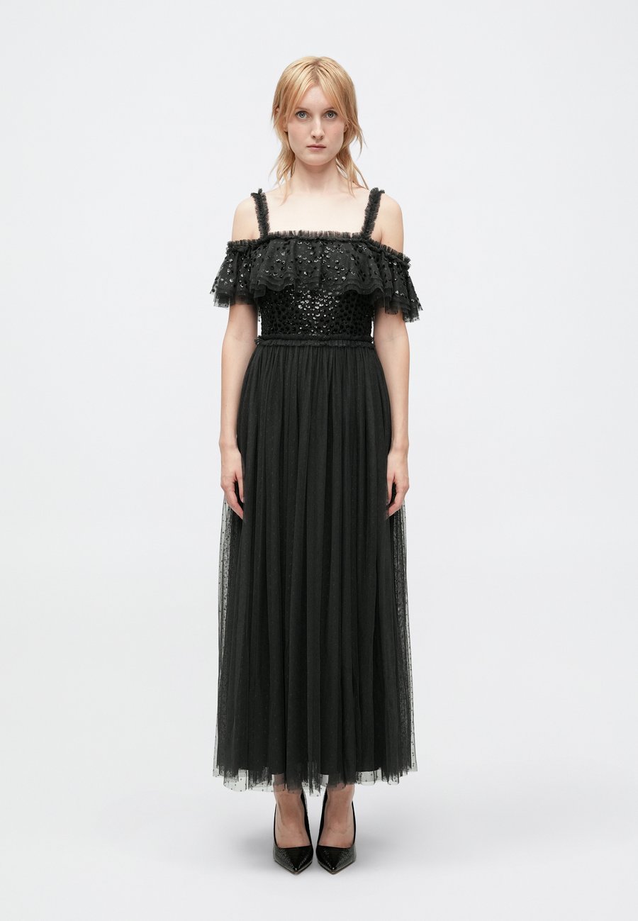 Платье Needle & Thread DAPPLED SEQUIN BODICE OFF-SHOULDER ANKLE GOWN, Graphite/Black
Платье Needle & Thread DAPPLED SEQUIN BODICE OFF-SHOULDER ANKLE GOWN, Graphite/Black