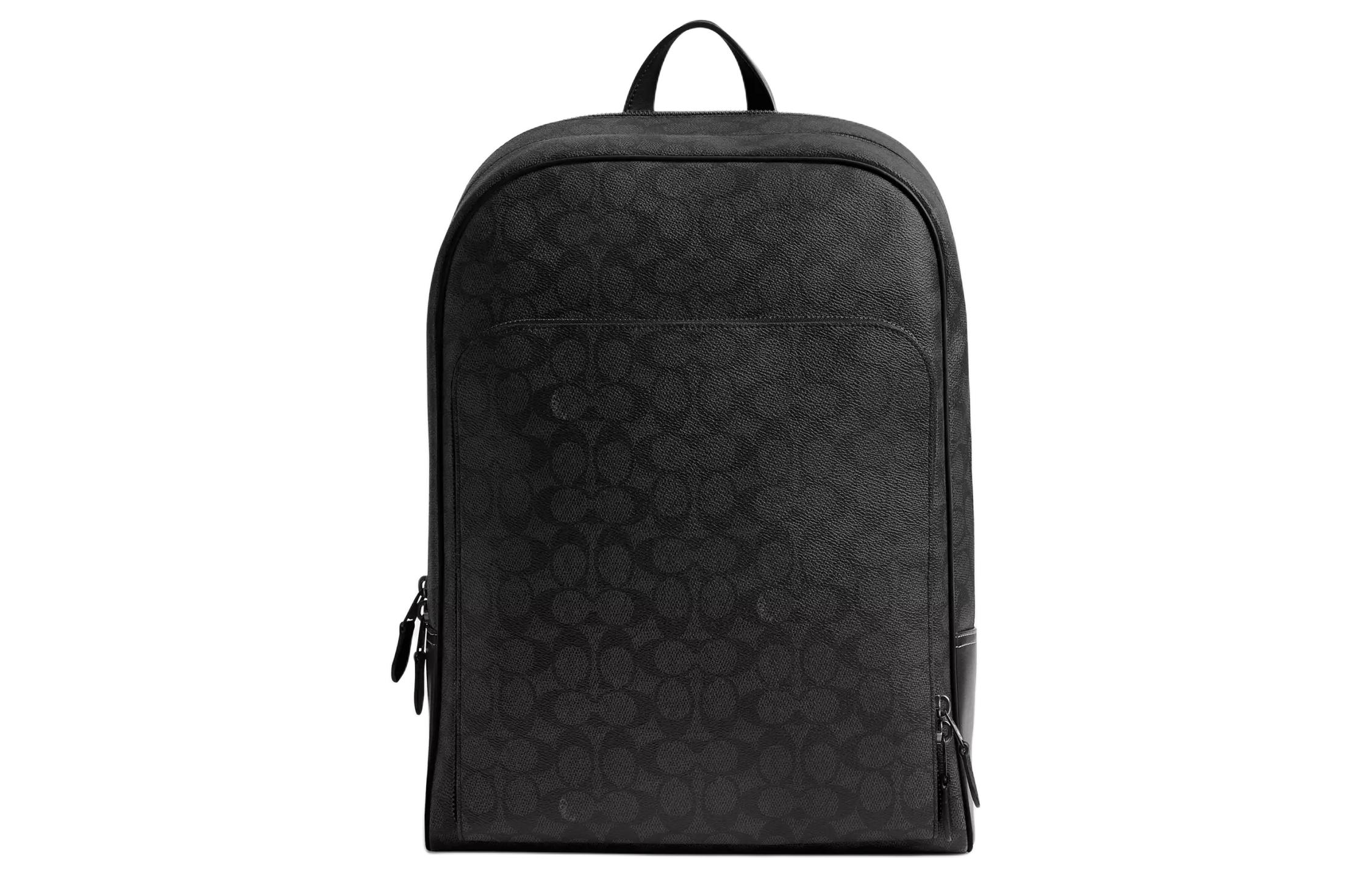 COACH Городской рюкзак из прорезиненной ткани с кожаной спинкой большой мужской угольный
COACH Городской рюкзак из прорезиненной ткани с кожаной спинкой большой мужской угольный