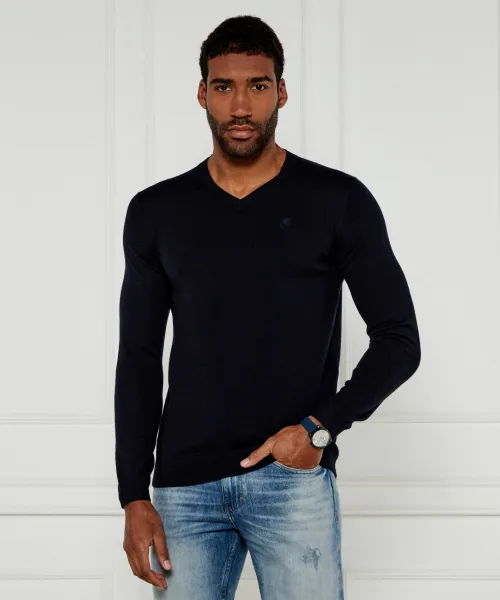 Шерстяной свитер Regular fit Karl Lagerfeld, синий 
Шерстяной свитер Regular fit Karl Lagerfeld, синий