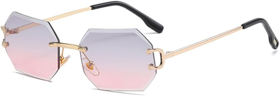 Женские солнцезащитные очки без оправы, восьмиугольные, с защитой от УФ-излучения UV400, без оправы, золотистые металлические прямоугольные очки для мужчин VFDHN, Grey Pink Lens
Женские солнцезащитные очки без оправы, восьмиугольные, с защитой от УФ-излучения UV400, без оправы, золотистые металлические прямоугольные очки для мужчин VFDHN, Grey Pink Lens