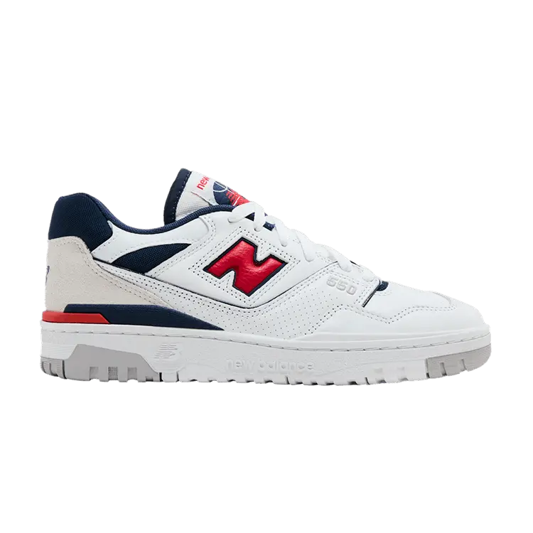 Кроссовки New Balance 550 'White Navy True Red', белый
Кроссовки New Balance 550 'White Navy True Red', белый