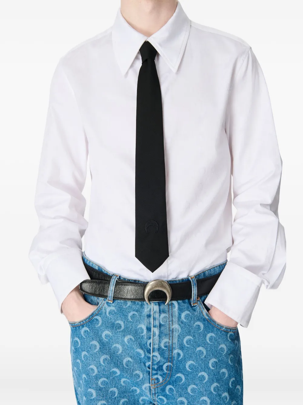 Рубашка с нашивкой-логотипом Marine Serre, белый
Рубашка с нашивкой-логотипом Marine Serre, белый