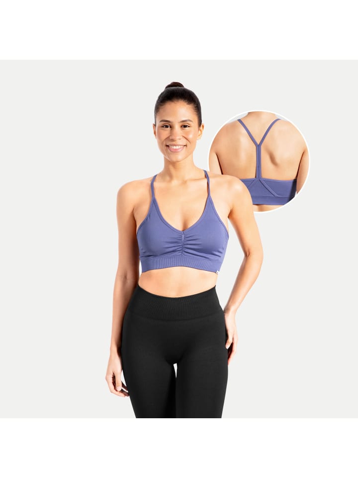 SMILODOX Спортивный бюстгальтер однотонный темно-синий с эффектом сборки
SMILODOX Спортивный бюстгальтер однотонный темно-синий с эффектом сборки