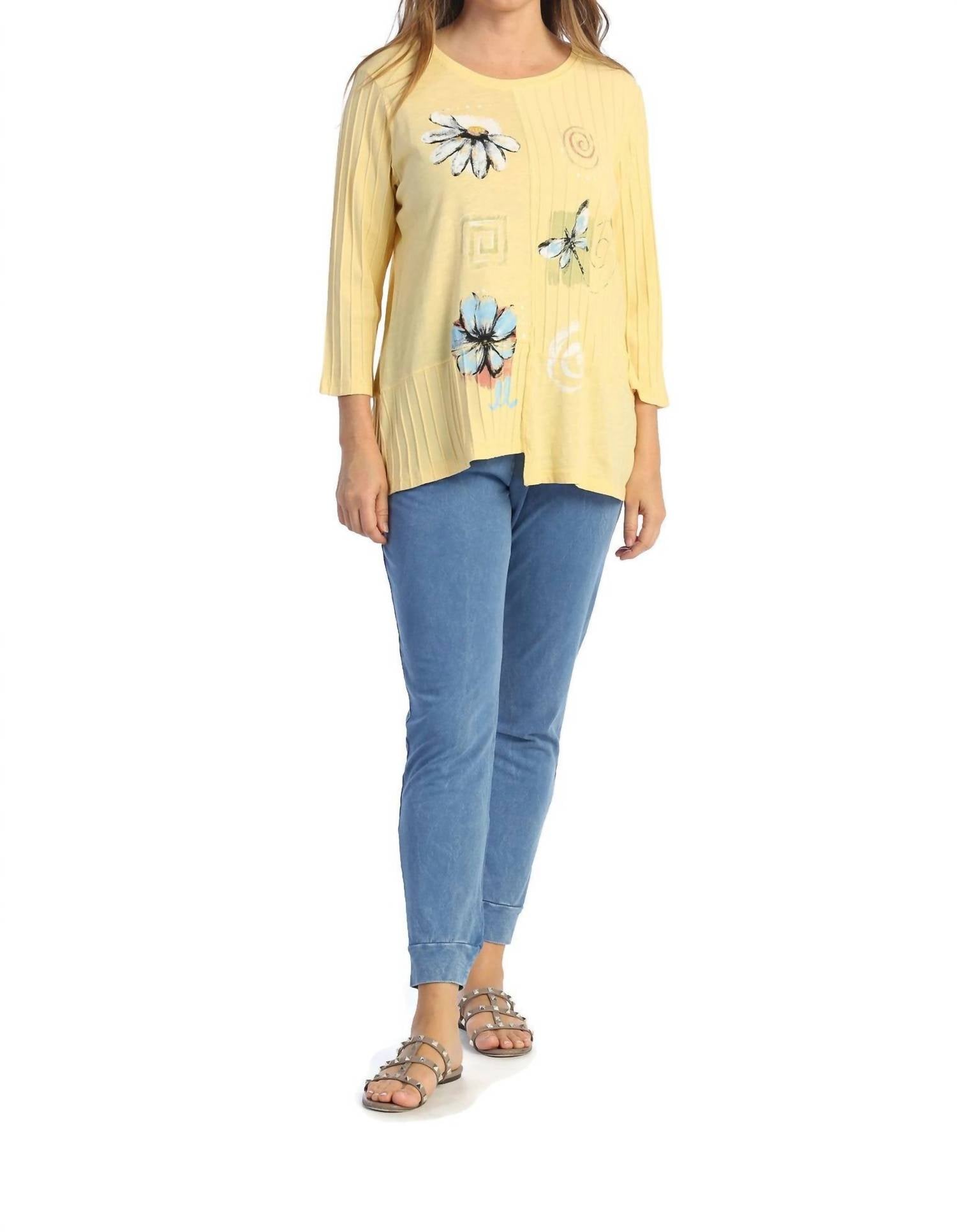 Jess & Jane Топ Spirals Mineral Washed Ribbed Cotton желтого цвета
Jess & Jane Топ Spirals Mineral Washed Ribbed Cotton желтого цвета