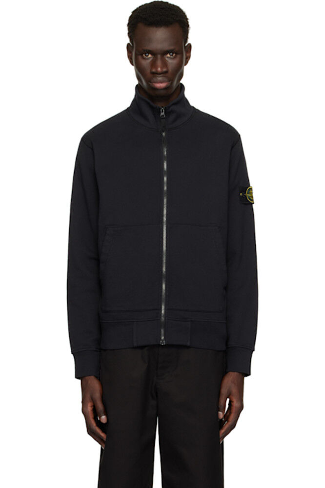 Темно-синий свитер из органического хлопка Stone Island
Темно-синий свитер из органического хлопка Stone Island