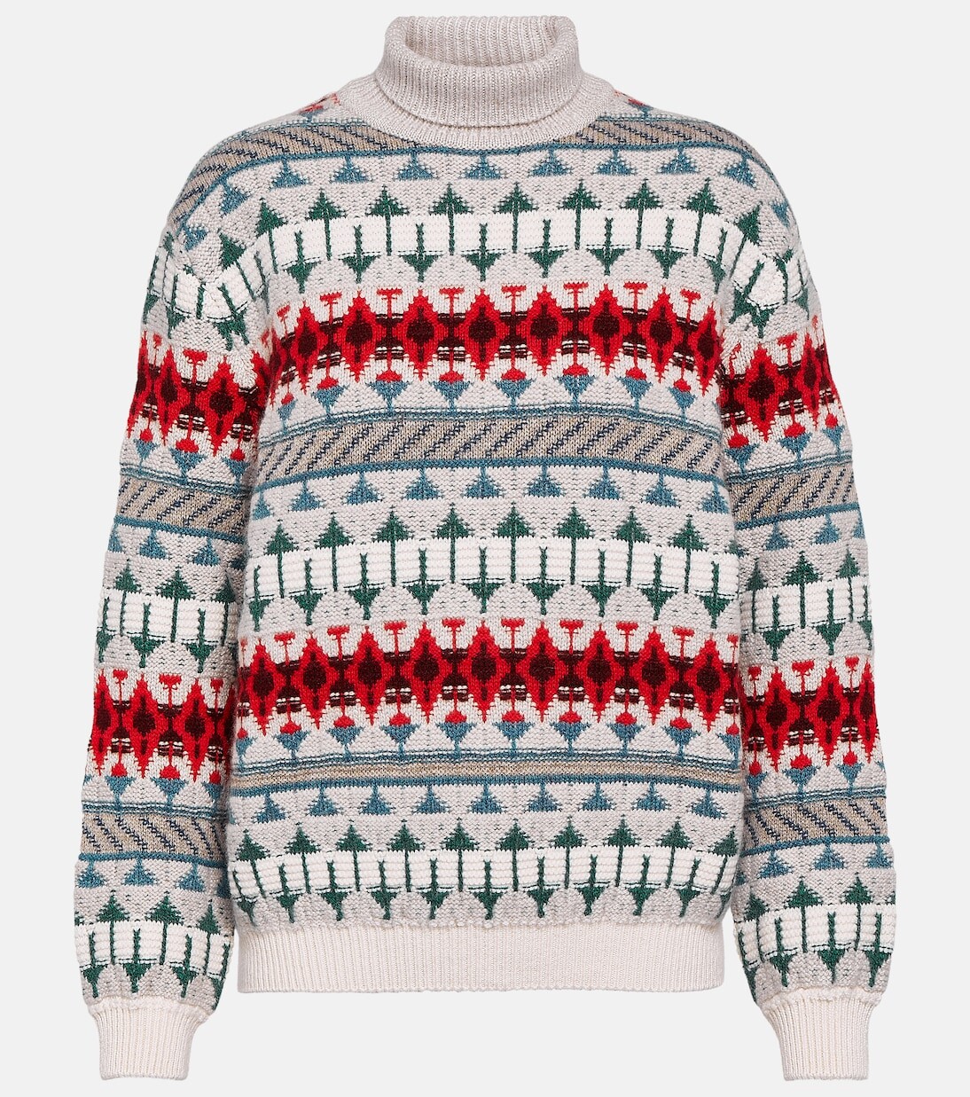 Кашемировый свитер с высоким воротником Loro Piana, мультиколор
Кашемировый свитер с высоким воротником Loro Piana, мультиколор