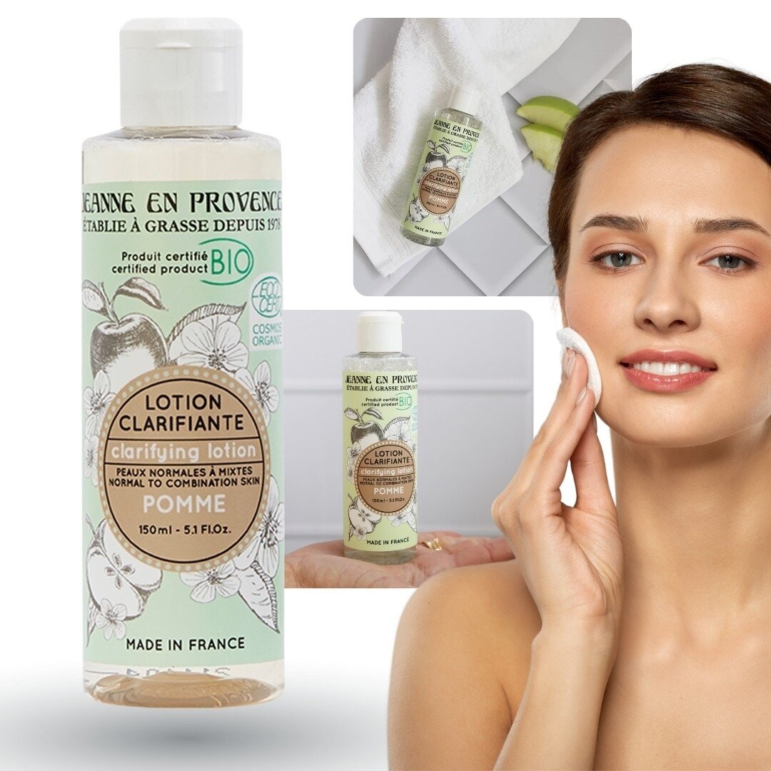 Jeanne en Provence BIO Apple - БИО очищающий и успокаивающий яблочный тоник 150мл 
Jeanne en Provence BIO Apple - БИО очищающий и успокаивающий яблочный тоник 150мл