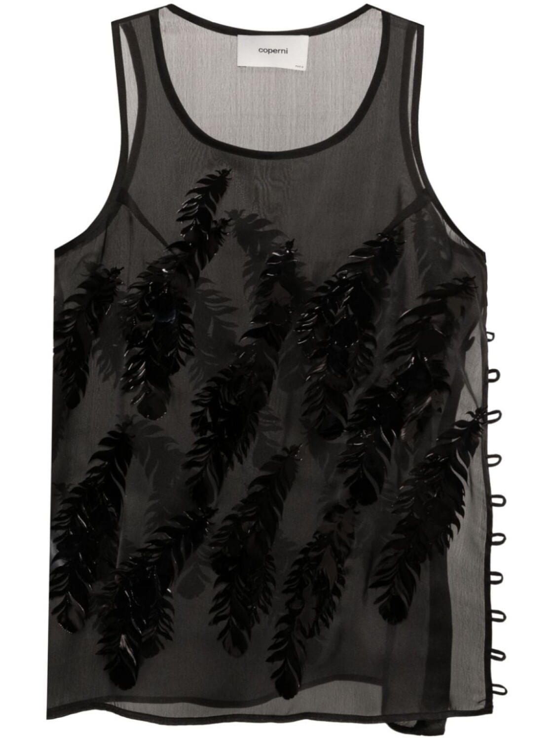 Coperni топ с аппликацией, черный
Coperni топ с аппликацией, черный