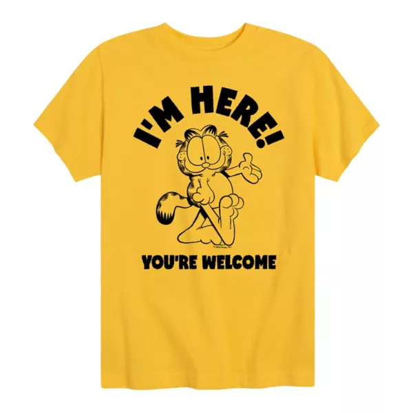 Футболка с принтом «Гарфилд, я здесь, пожалуйста» для мальчиков 8-20 лет Licensed Character, желтый
Футболка с принтом «Гарфилд, я здесь, пожалуйста» для мальчиков 8-20 лет Licensed Character, желтый