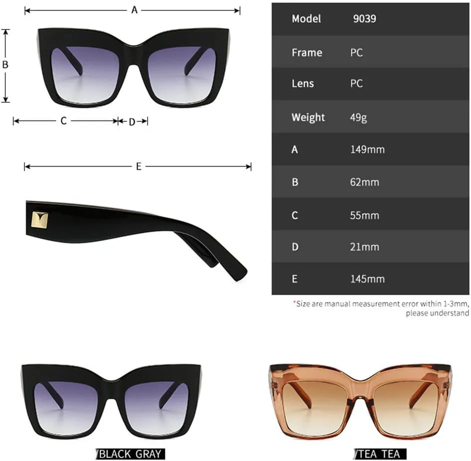 Роскошные женские солнцезащитные очки большого размера «кошачий глаз», винтажные солнцезащитные очки для женщин с защитой от УФ-излучения UV400 LVTFCO, Tea Tea
Роскошные женские солнцезащитные очки большого размера «кошачий глаз», винтажные солнцезащитные очки для женщин с защитой от УФ-излучения UV400 LVTFCO, Tea Tea