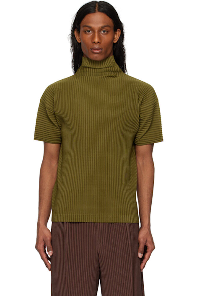 Футболка цвета хаки со складками HOMME PLISSÉ ISSEY MIYAKE
Футболка цвета хаки со складками HOMME PLISSÉ ISSEY MIYAKE