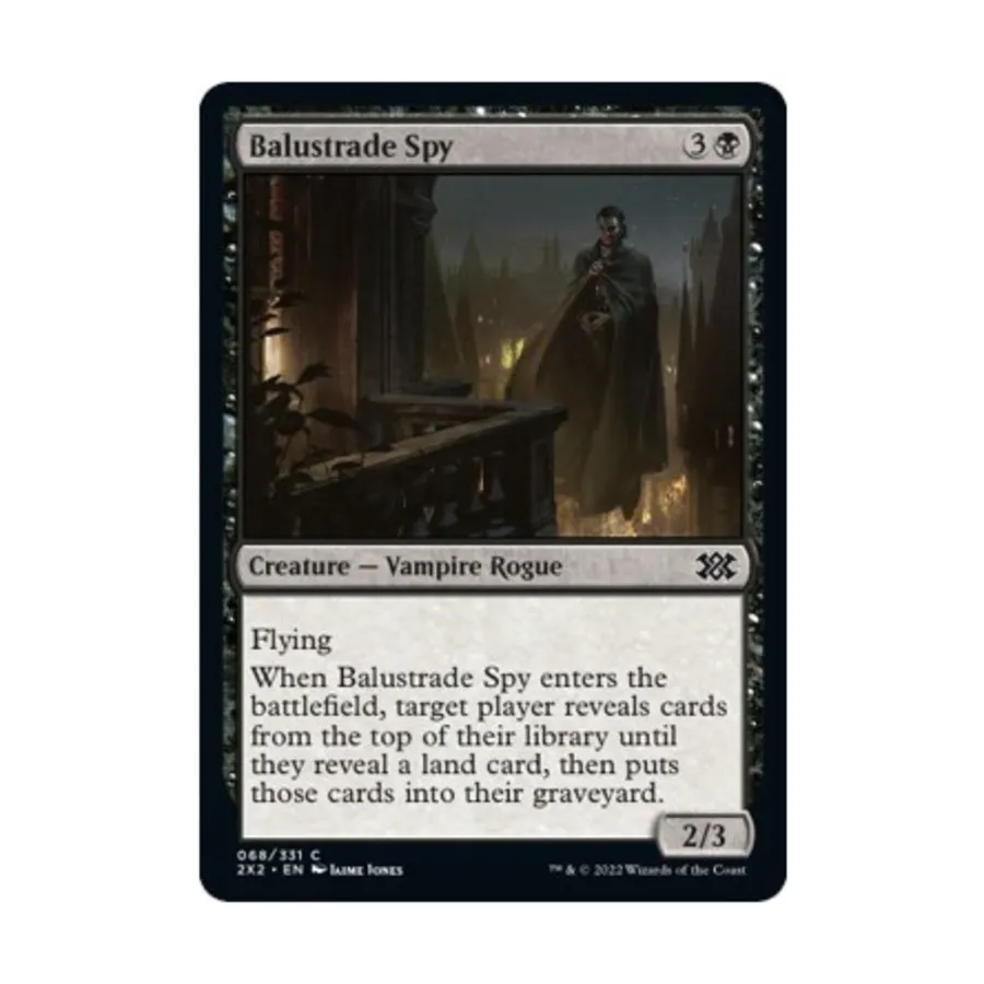 CCG Шпион на балюстраде (C) (фольга), MTG - Double Masters 2022
CCG Шпион на балюстраде (C) (фольга), MTG - Double Masters 2022