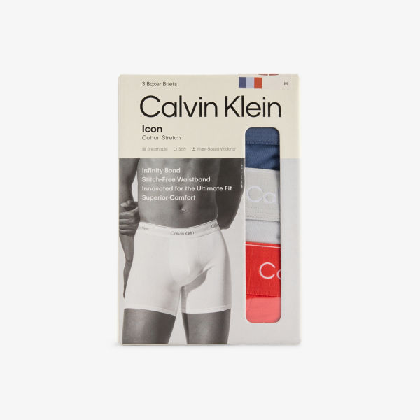 Мягкие трусы-боксеры из стрейч-джерси с логотипом на талии, 3 шт Calvin Klein, серый
Мягкие трусы-боксеры из стрейч-джерси с логотипом на талии, 3 шт Calvin Klein, серый