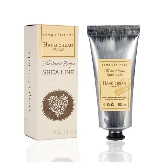 Крем для рук Shea Line Ваниль, 80 мл Soap&Friends
Крем для рук Shea Line Ваниль, 80 мл Soap&Friends