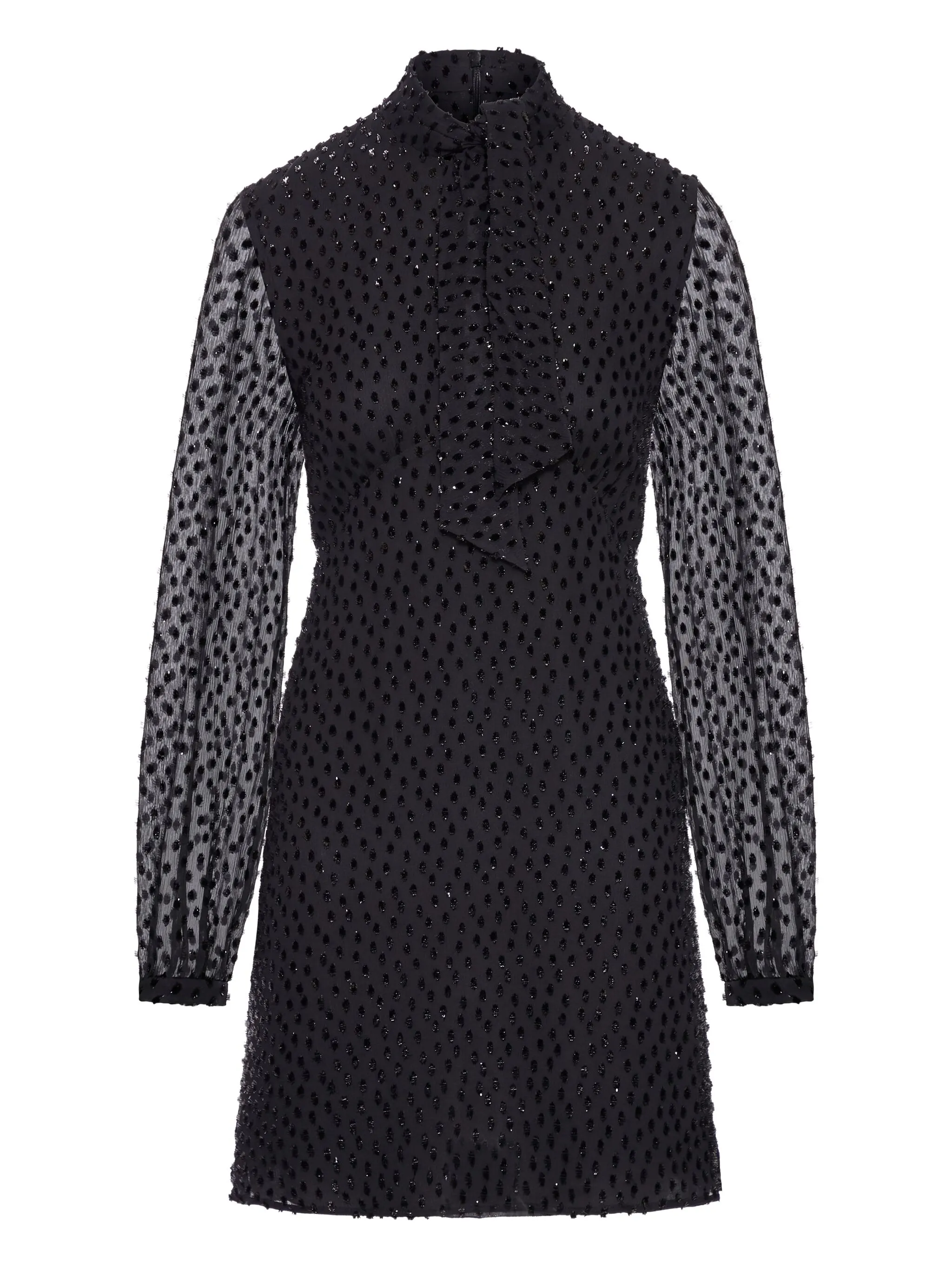 Платье мини с длинными рукавами Saint Laurent, черный
Платье мини с длинными рукавами Saint Laurent, черный