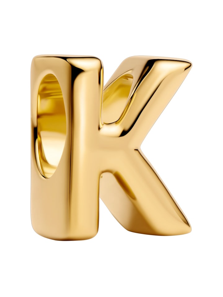 Pandora Миниатюрная подвеска в виде буквы К золотистого цвета
Pandora Миниатюрная подвеска в виде буквы К золотистого цвета