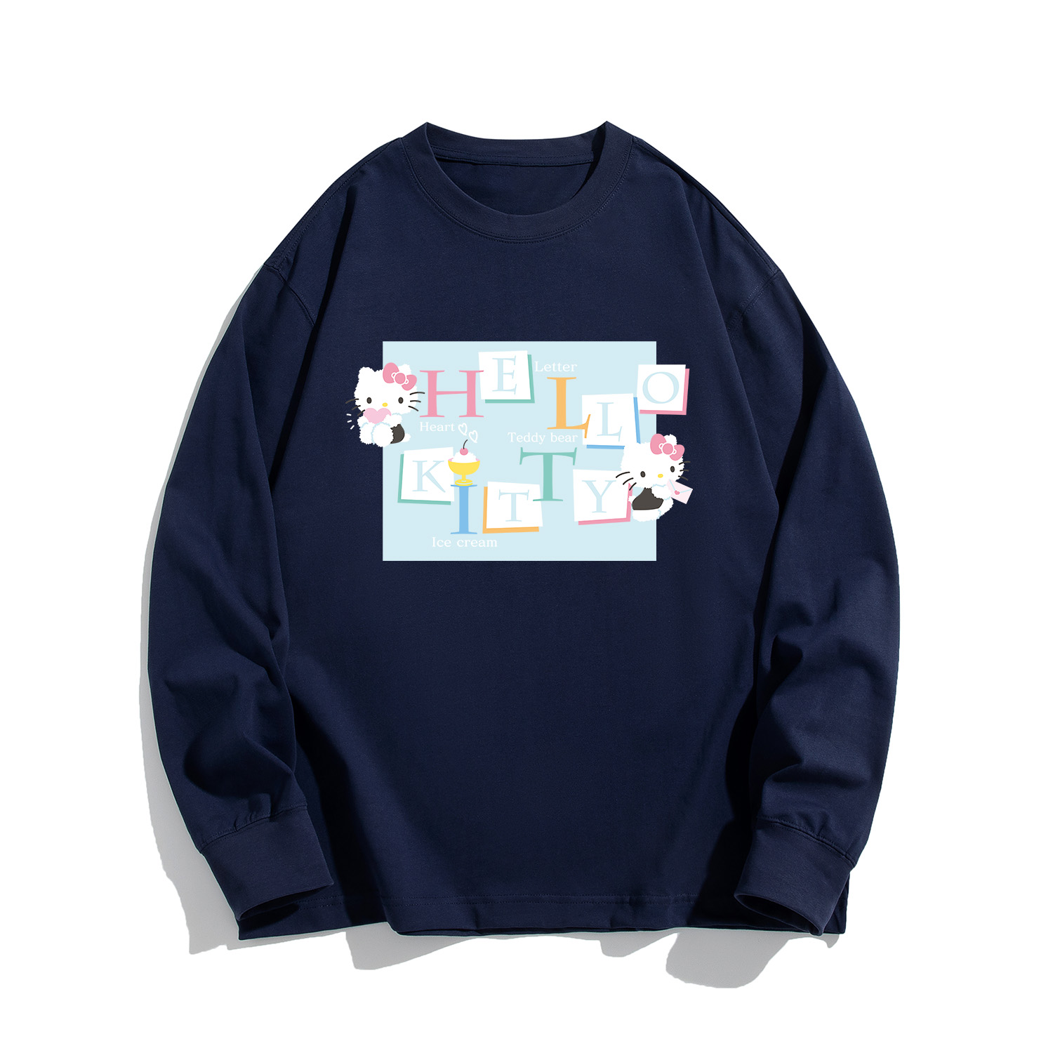 Hello Kitty SS25 футболка с рукавом дроп-шиoulder женская Sanrio, синий
Hello Kitty SS25 футболка с рукавом дроп-шиoulder женская Sanrio, синий